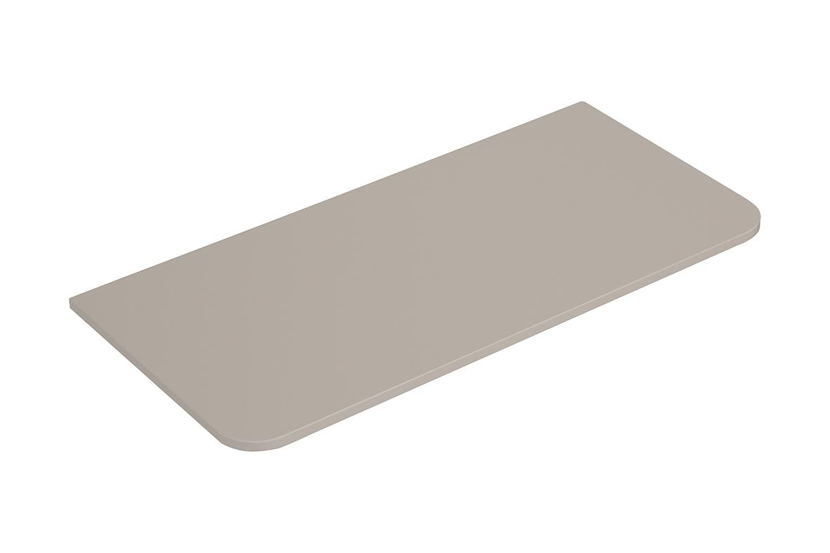 Sulora topblad afgeronde hoeken 80 x 48 cm mat beige
