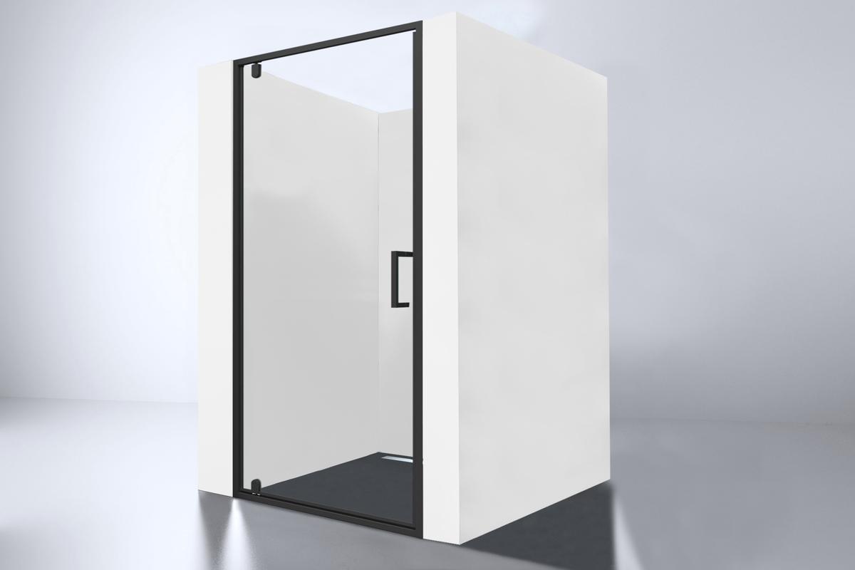 Best-Design "Baron-70" Nisdeur Zwart 68-70x200 cm Nano Glas 8 mm