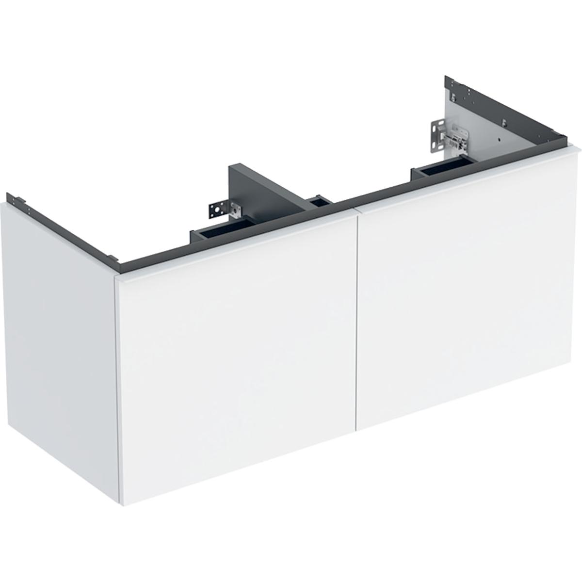 Geberit Acanto Onderkast voor dubbele wastafel 120 cm, twee laden