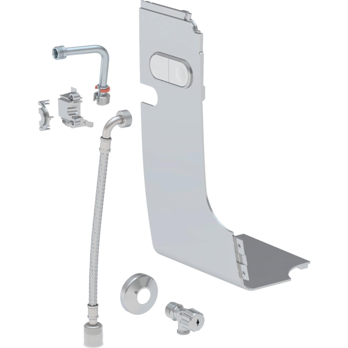Geberit wateraansluitset AquaClean conventioneel glanschroom