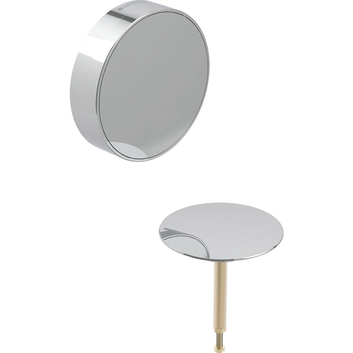 Geberit afbouwset Split d52, badafvoer met draaibediening: glanschroom