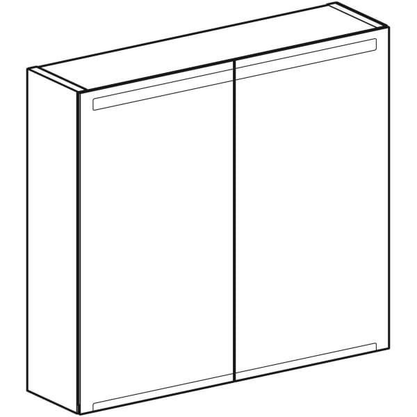 Geberit Option Spiegelkast 75 x 70 cm