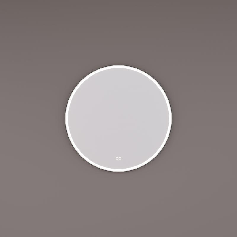 HIPP-Design SPV 13000 BL spiegel rond 60x60 cm — Mat zwart