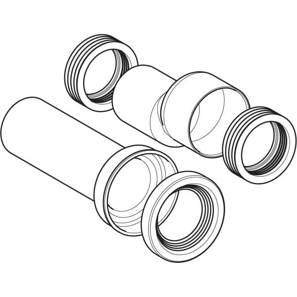 Geberit aansluitset voor staande-WC TurboFlush, afvoer verticaal