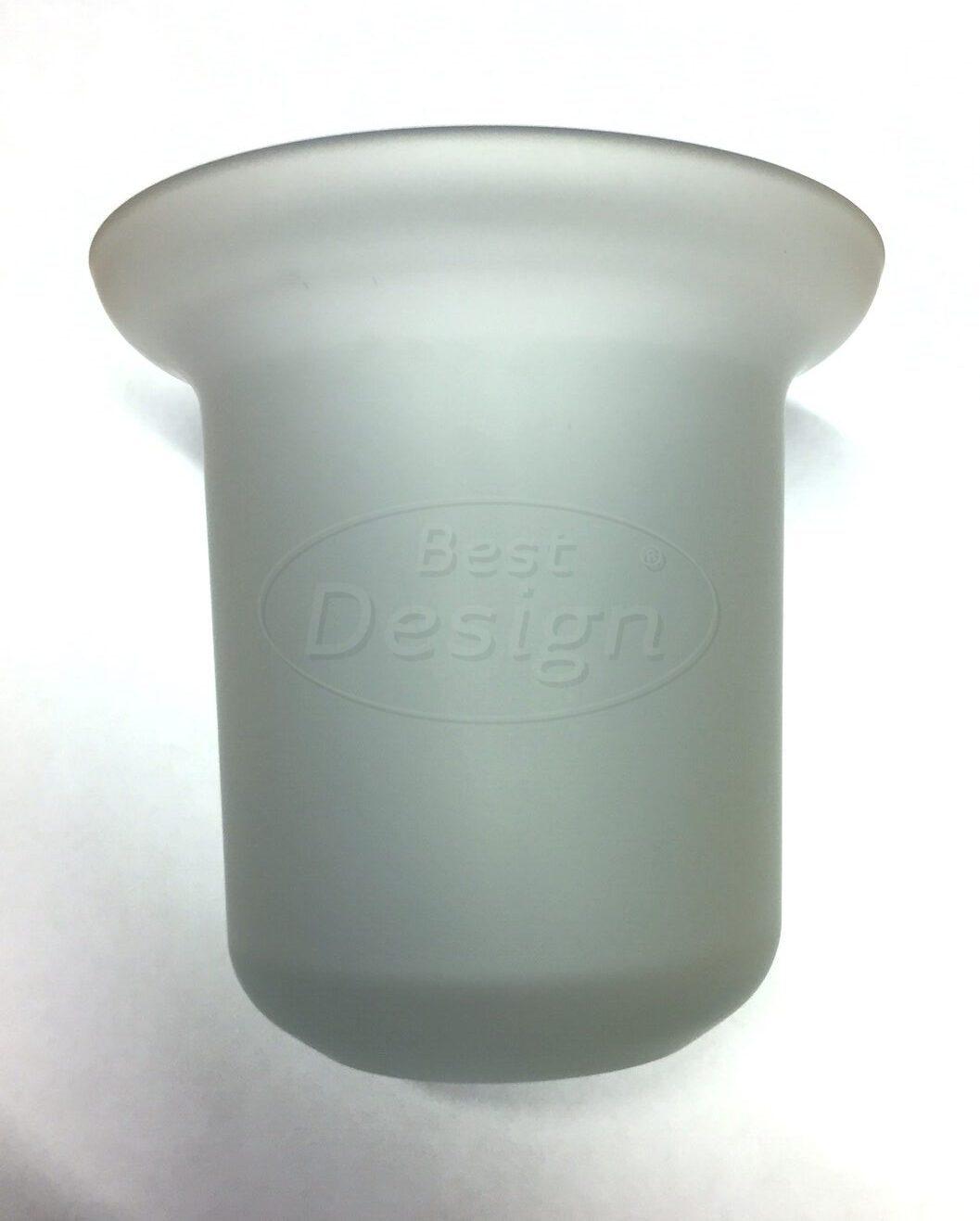 Best-Design reserve glas-inzet tbv. wand toiletborstelhouder