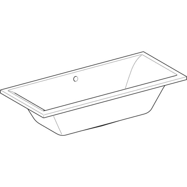 Geberit Option Baden Renova Plan Duobad 180 x 80 cm