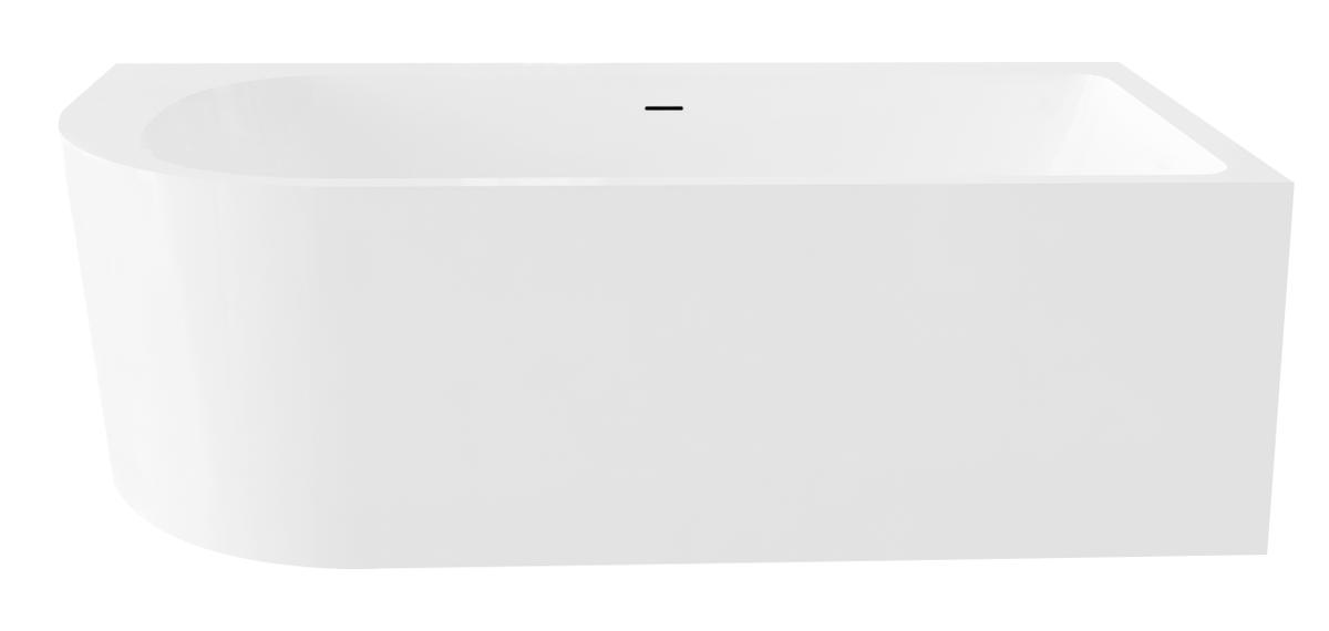 Best-Design "Living-Rechts" Half Vrijstaand Hoekbad 180x80x60cm