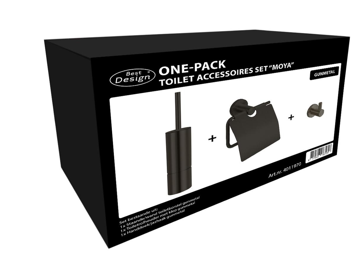 Best-Design One-Pack toilet accessoires set "Moya"