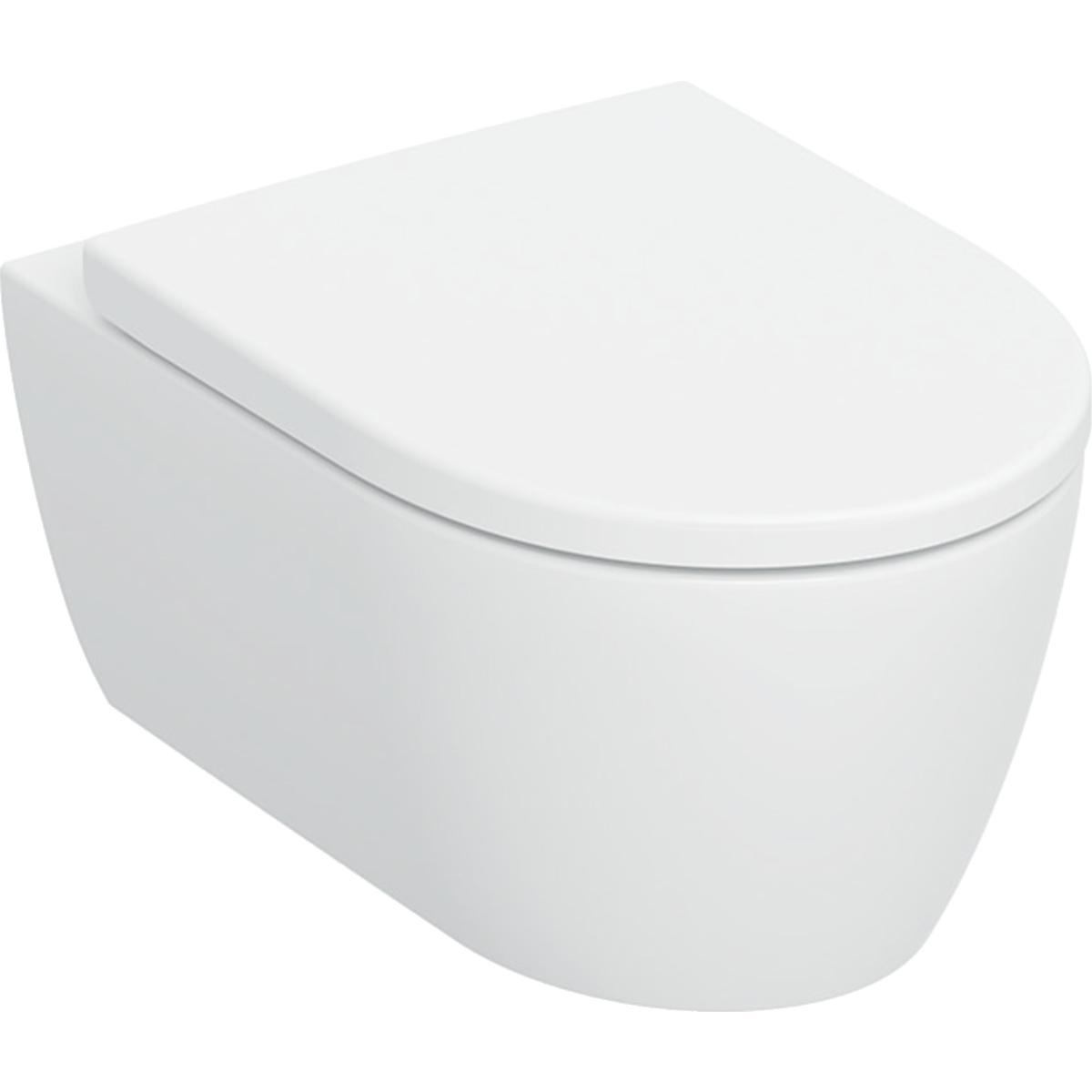 Geberit iCon Wandcloset TurboFlush, zitting met topfix bevestiging, softclose, QuickRelease