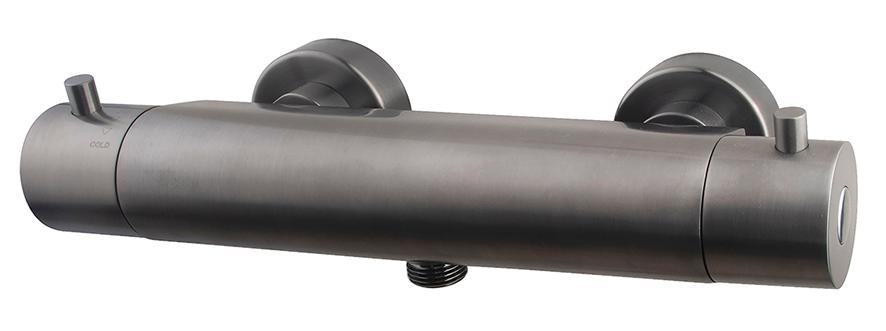 Caral Cool Touch thermostatische douchemengkraan, gunmetal PVD