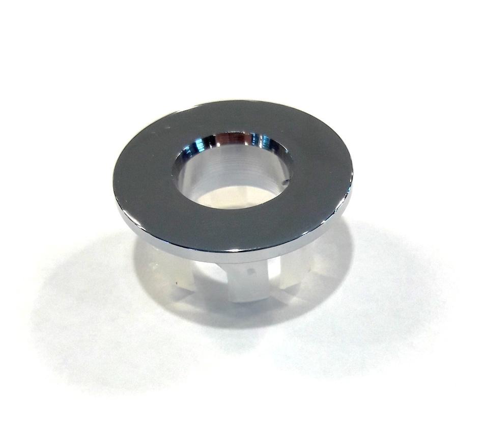 Best-Design messing-verchroomd inzet/overloop ring (open) tbv.wastafel/kom