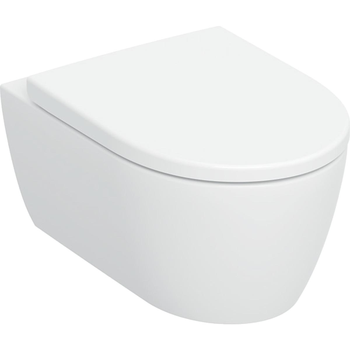 Geberit iCon Wandcloset TurboFlush, zitting met topfix bevestiging, softclose, QuickRelease