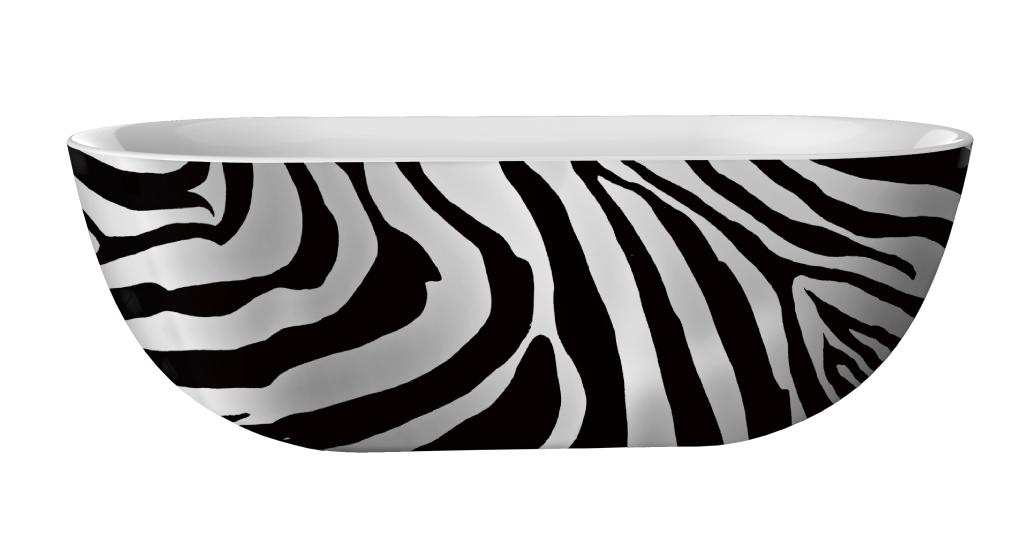 Best-Design "Color-Zebra" vrijstaand bad 180x86x60cm