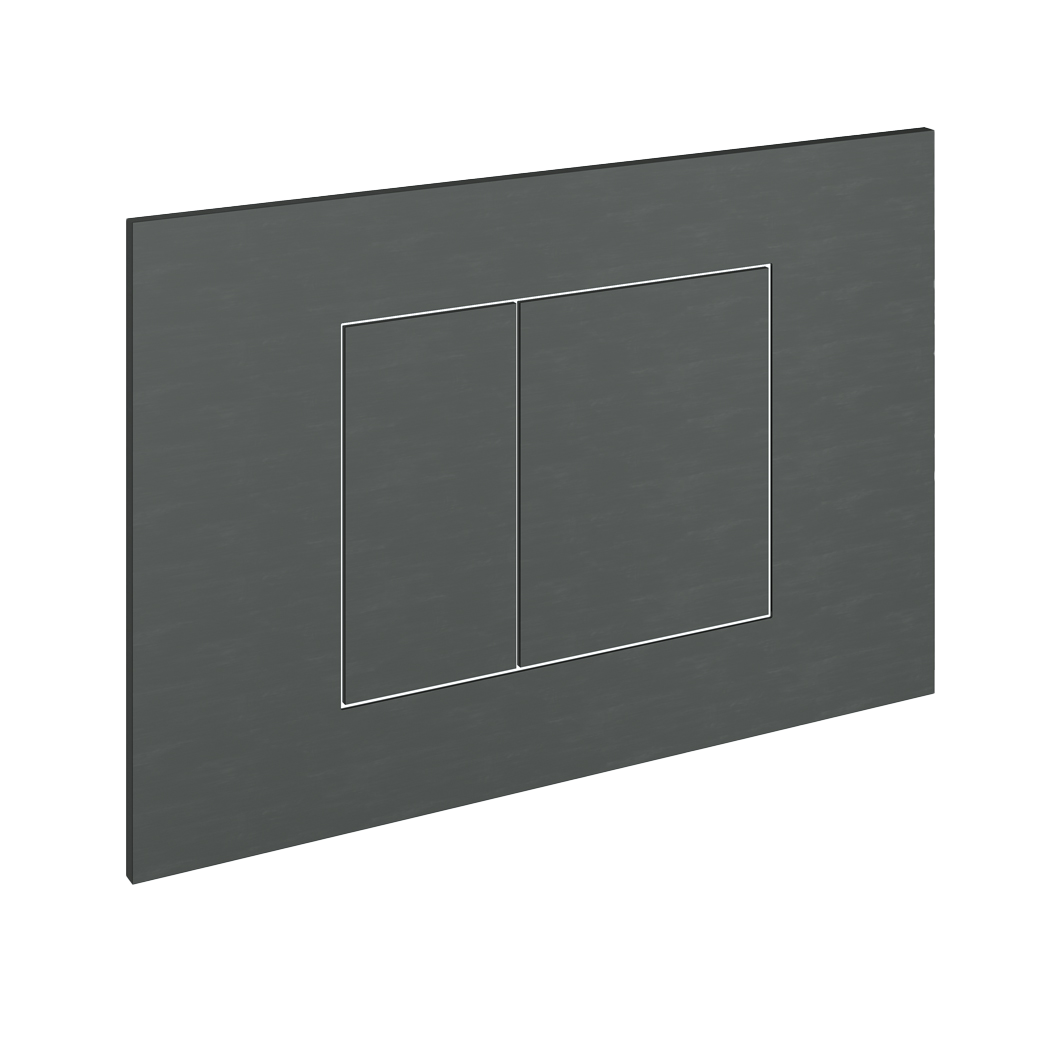 Bedieningsplaat geschikt voor Geberit UP320/UP720 + TECE B0X8 Gal BAS320 — Geborsteld gunmetal PVD