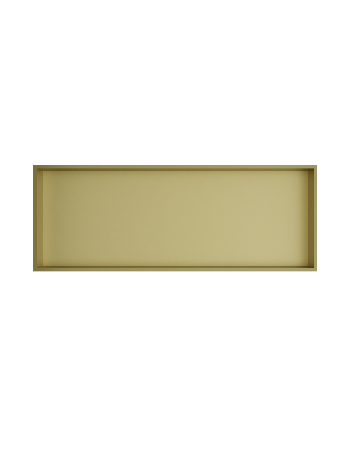 Inbouwnis 30x80x10cm &More BOX080 — Geborsteld messing PVD