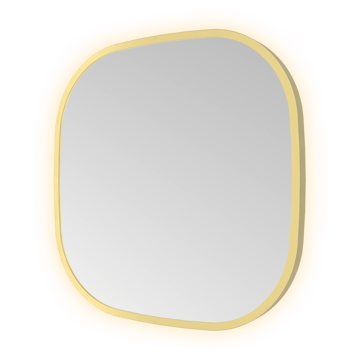Spiegel contour 40 x 40 cm &More CON40 — Geborsteld messing PVD