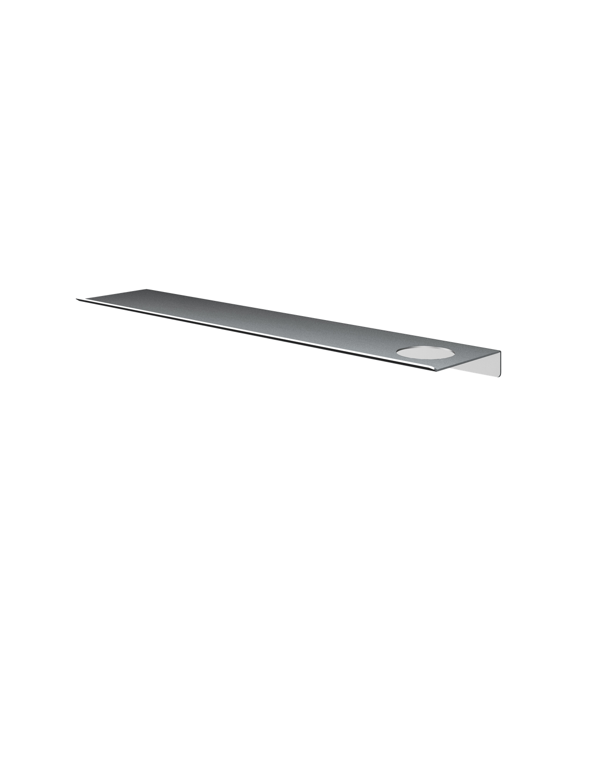 Planchet 60 cm inclusief bevestigingsrails met 1 uitsparing &More SH060H — RVS 316