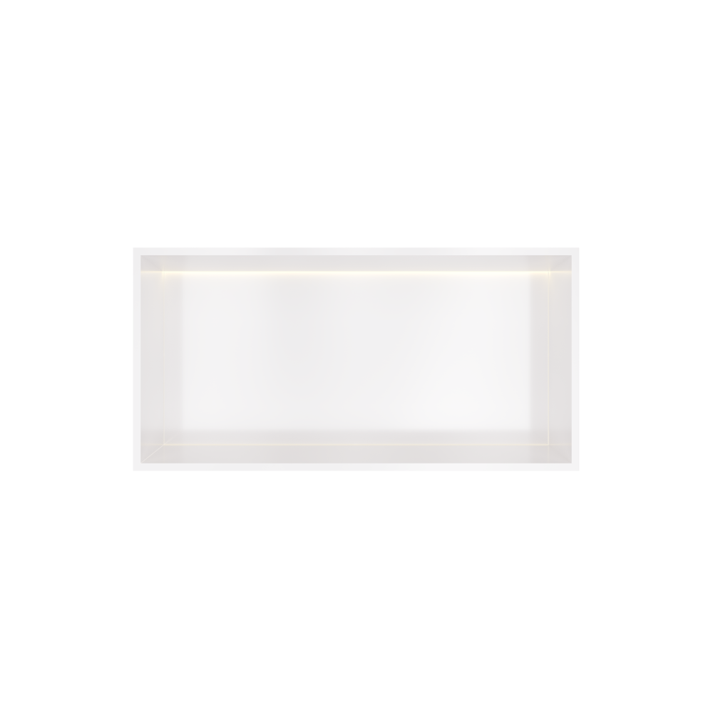 Inbouwnis 30x60x10cm met LED &More BOX060L — Mat wit