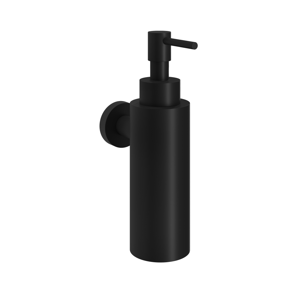 Zeepdispenser wandmodel &More BAA09 — Geborsteld zwart PVD