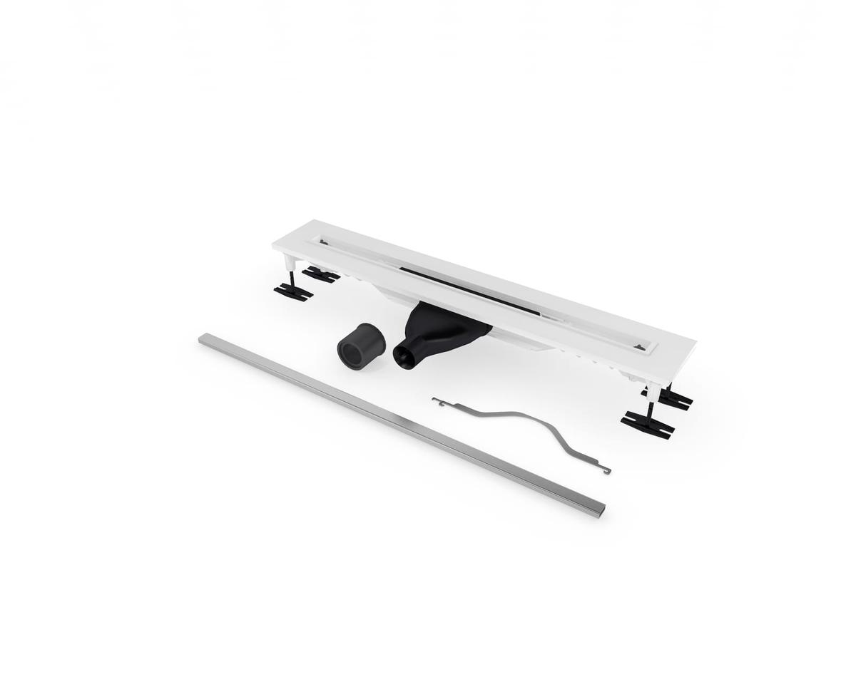Carrodrain Liquid douchegoot voor gietvloeren LOW 60 cm RVS