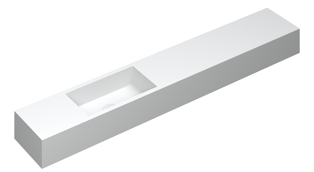 Nice & Easy – Polystone – Mat wit – versie Time