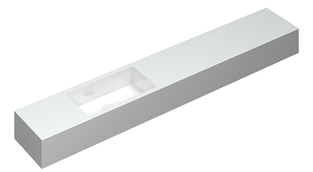 Nice & Easy – Polystone – Glans wit – versie Time