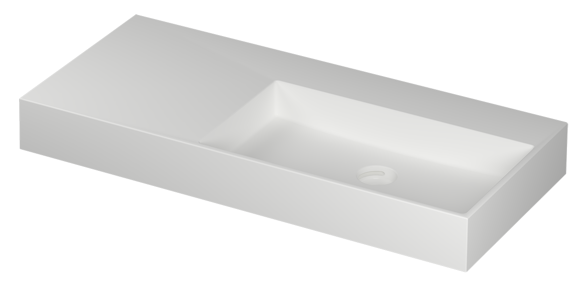 United 45 – Porselein – Mat wit – Rechts