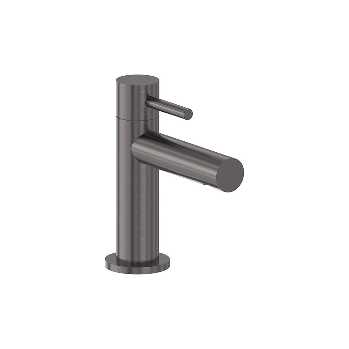 Fonteinkraan staand model S - Geborsteld carbon black PVD